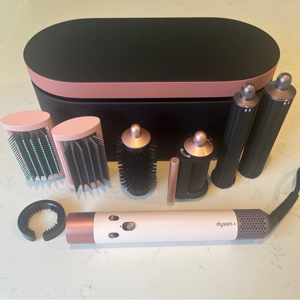 EUC Limited Edit Dyson Airwrap Multi-Styler Complete Long Ceramic Pink/Rose Gold